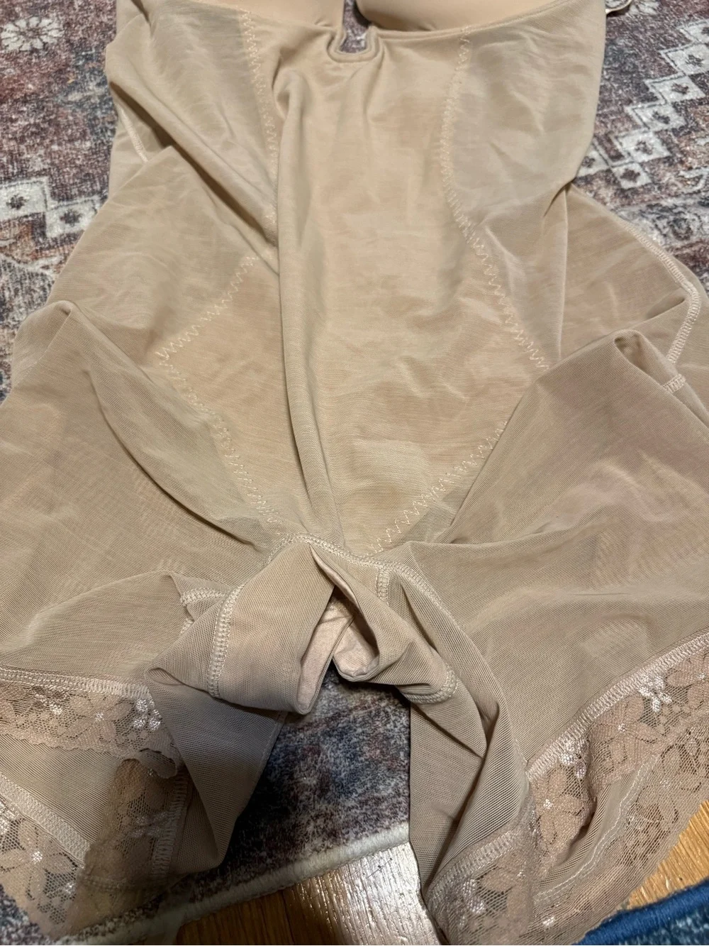 Nude Body Shaper Bodysuit with Built-In Cups removable straps xtra straps